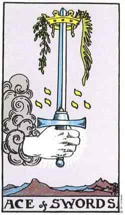 소드 에이스 (Ace of Swords) 타로 카드