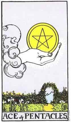 펜타클 에이스 (Ace of Pentacles) 타로 카드