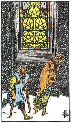 펜타클 5 (Five of Pentacles) 타로 카드