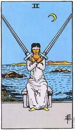 소드 2 (Two of Swords) 타로 카드