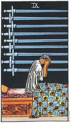 소드 9 (Nine of Swords) 타로 카드