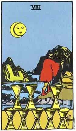 컵 8 (Eight of Cups) 타로 카드
