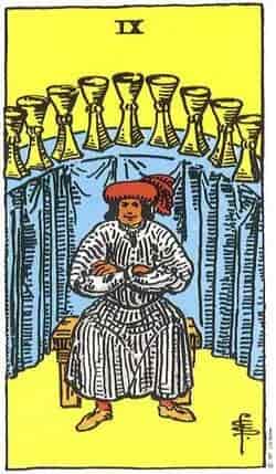 컵 9 (Nine of Cups) 타로 카드