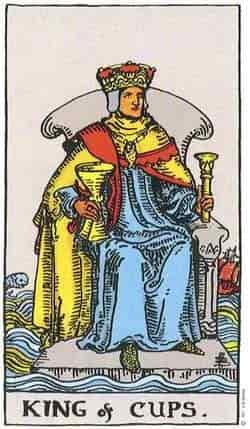 컵 왕 (King of Cups) 타로 카드