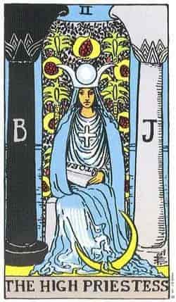 여사제 (The High Priestess) 타로 카드