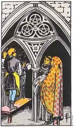 펜타클 3 (Three of Pentacles) 타로 카드