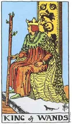 완드 왕 (King of Wands) 타로 카드