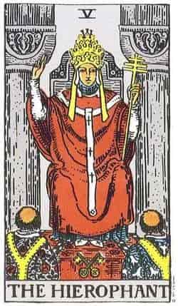 교황 (The Hierophant) 타로 카드