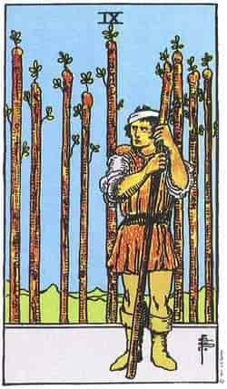 완드 9 (Nine of Wands) 타로 카드