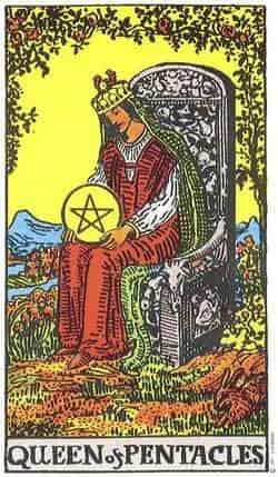 펜타클 여왕 (Queen of Pentacles) 타로 카드